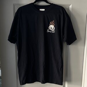 Octopid Mind Black Graphic T-Shirt with Skull Design